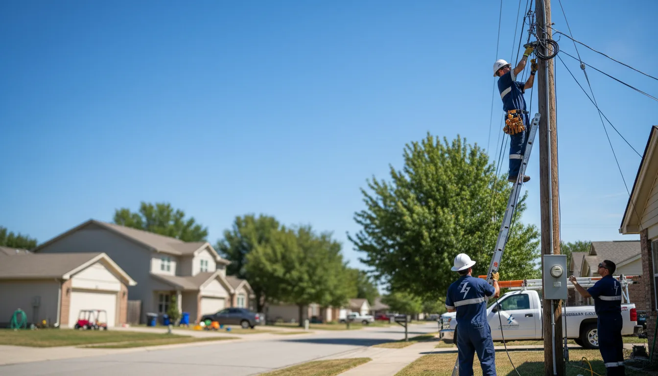 Residential electrician providing installation services in Gypsum, OH